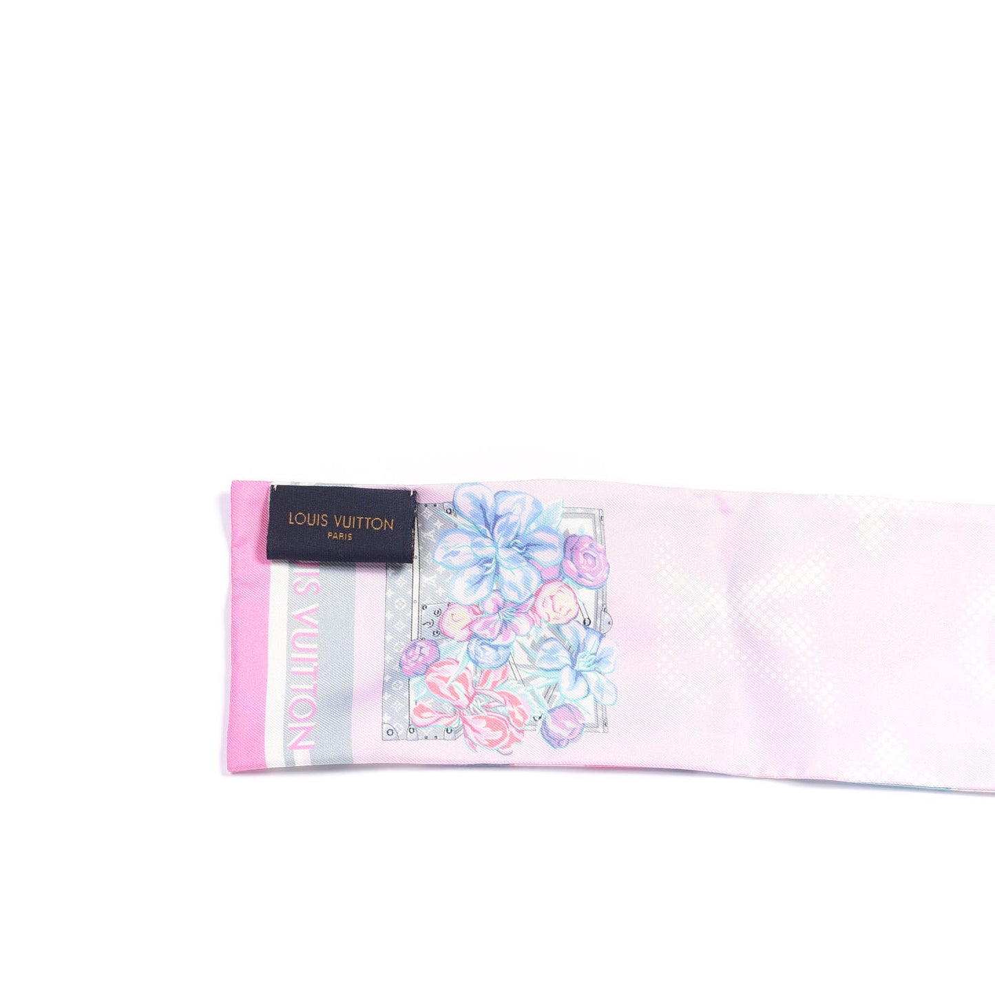 Silk Monogram Malle Fleurs Bandeau Mauve