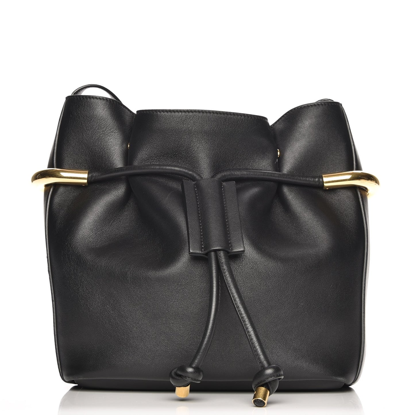 Calfskin Small Emma Bucket Black