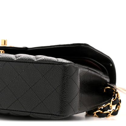 Chanel Caviar Quilted Medium Double Flap Black 10 of 10