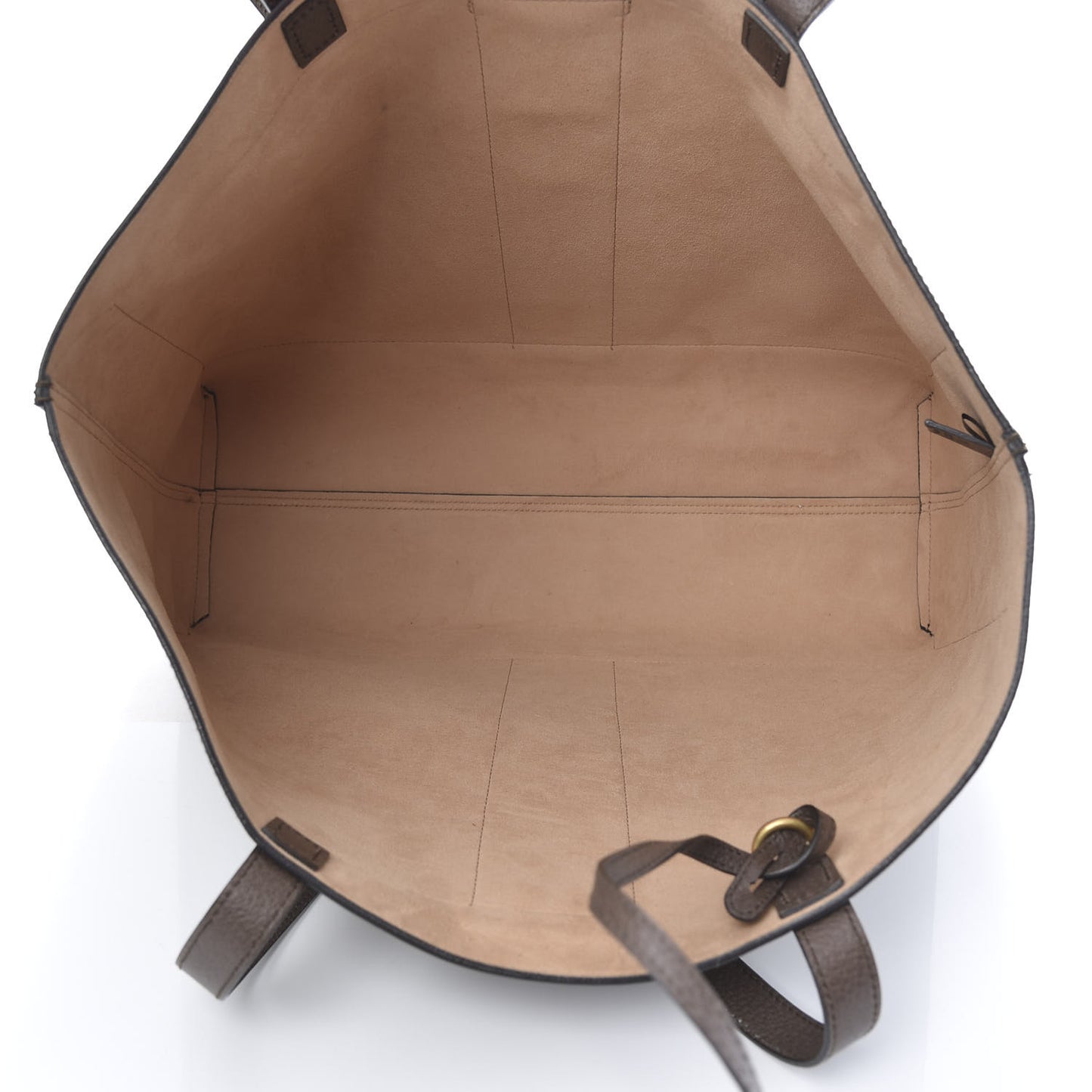 GG Supreme Monogram Web Large Ophidia Tote Brown