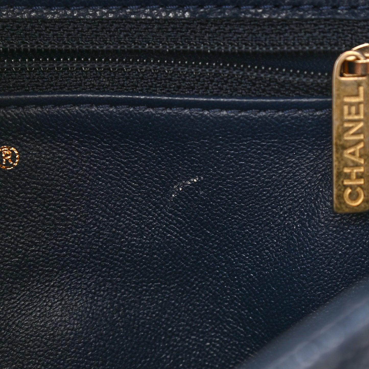 Caviar Quilted Medium Sweet Classic Flap Navy Blue