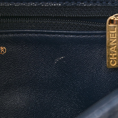 Chanel Caviar Quilted Medium Sweet Classic Flap Navy Blue 12 of 13