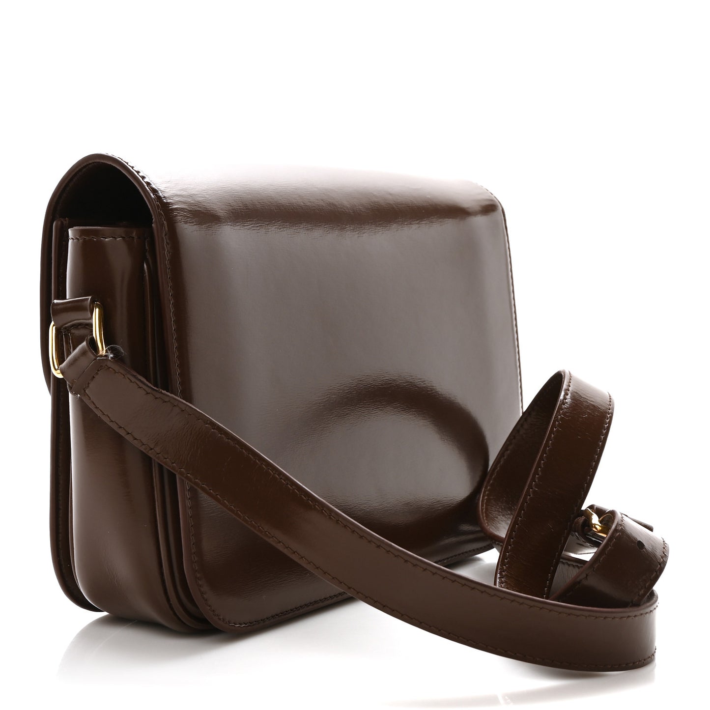 Shiny Calfskin Teen Triomphe Brown