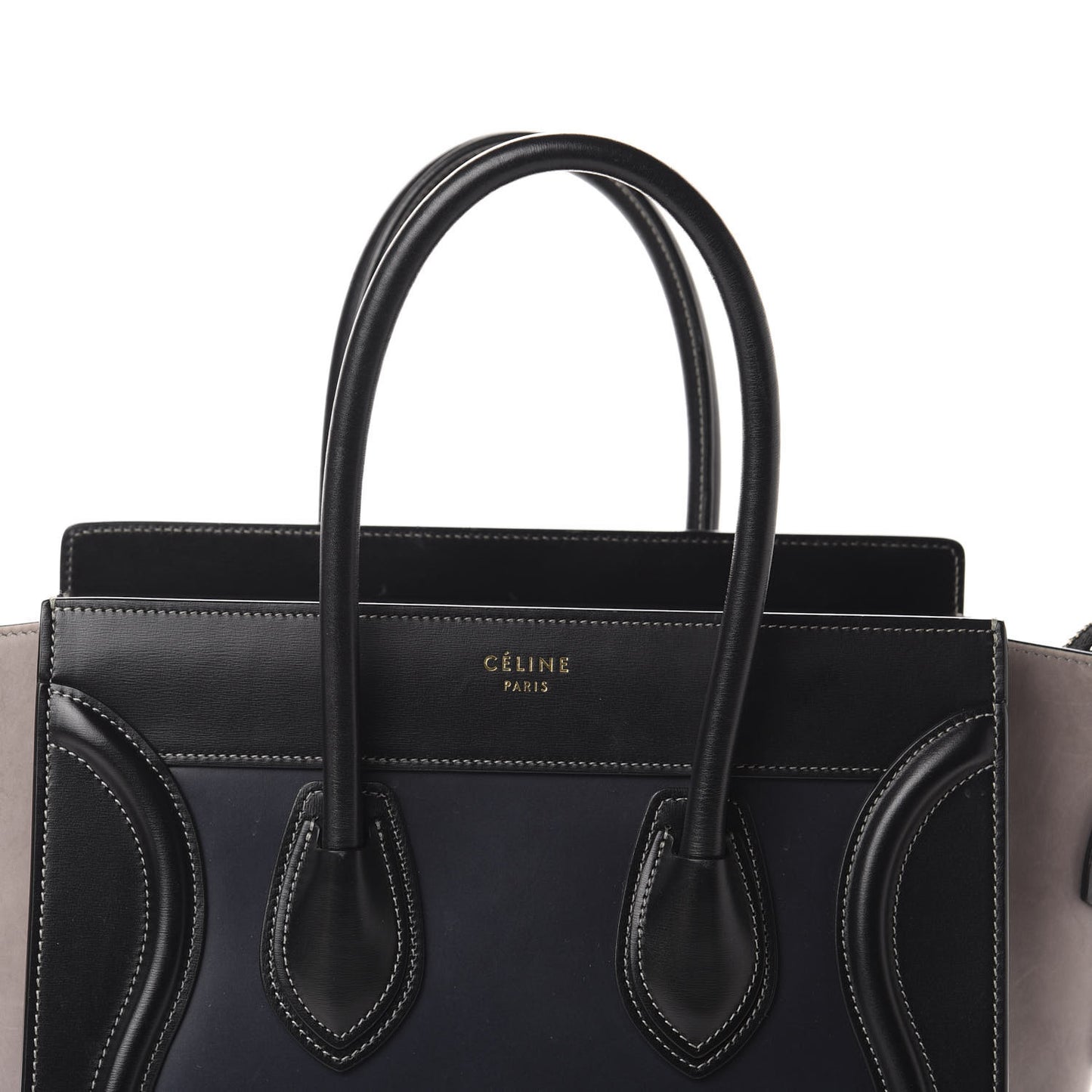 Micro Tri-Color Luggage Dark Blue