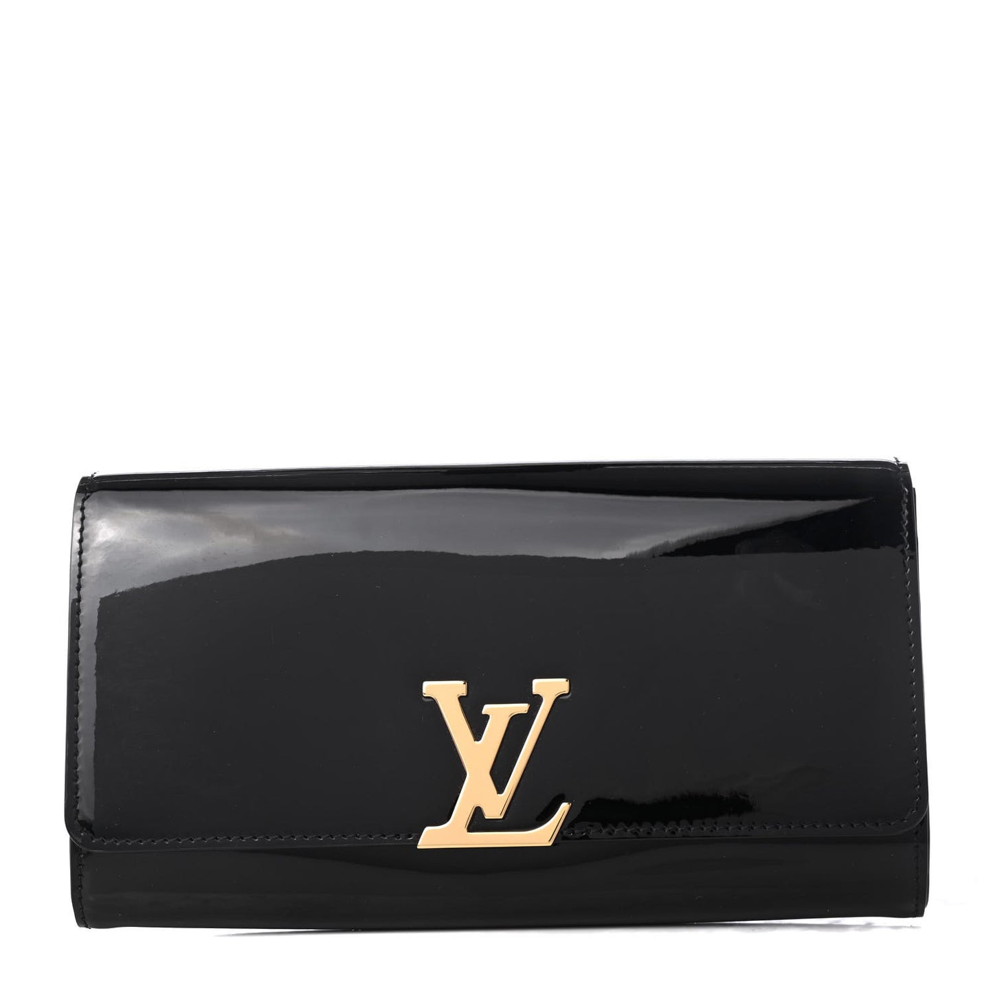 Patent Louise EW Clutch Black