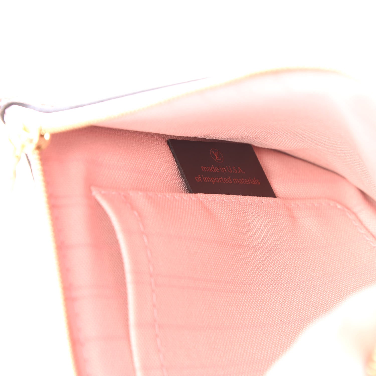 Louis Vuitton Damier Ebene Neverfull MM GM Pochette Rose Ballerine 8 of 10