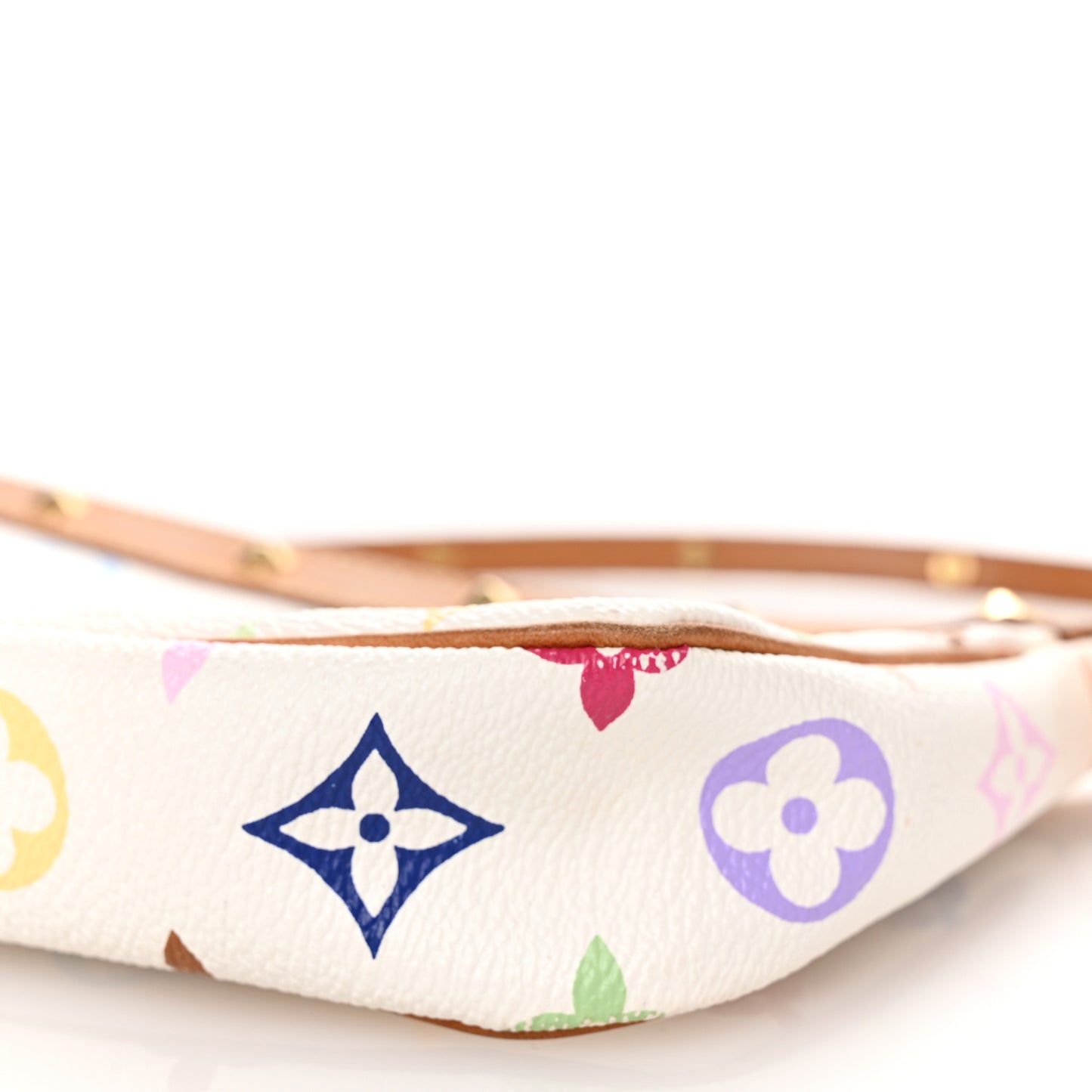 Monogram Multicolor Pochette Accessories White