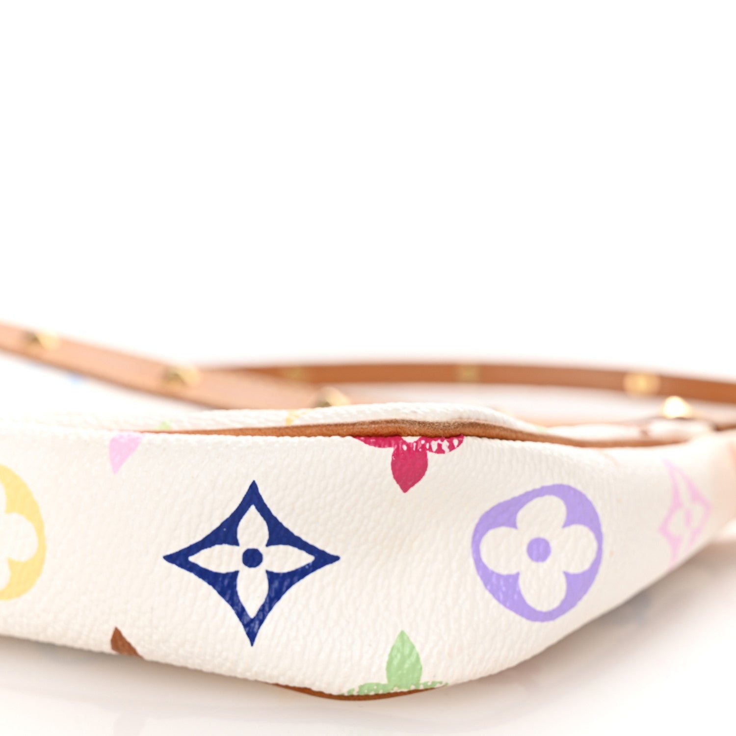 Louis Vuitton Monogram Multicolor Pochette Accessories White 9 of 12