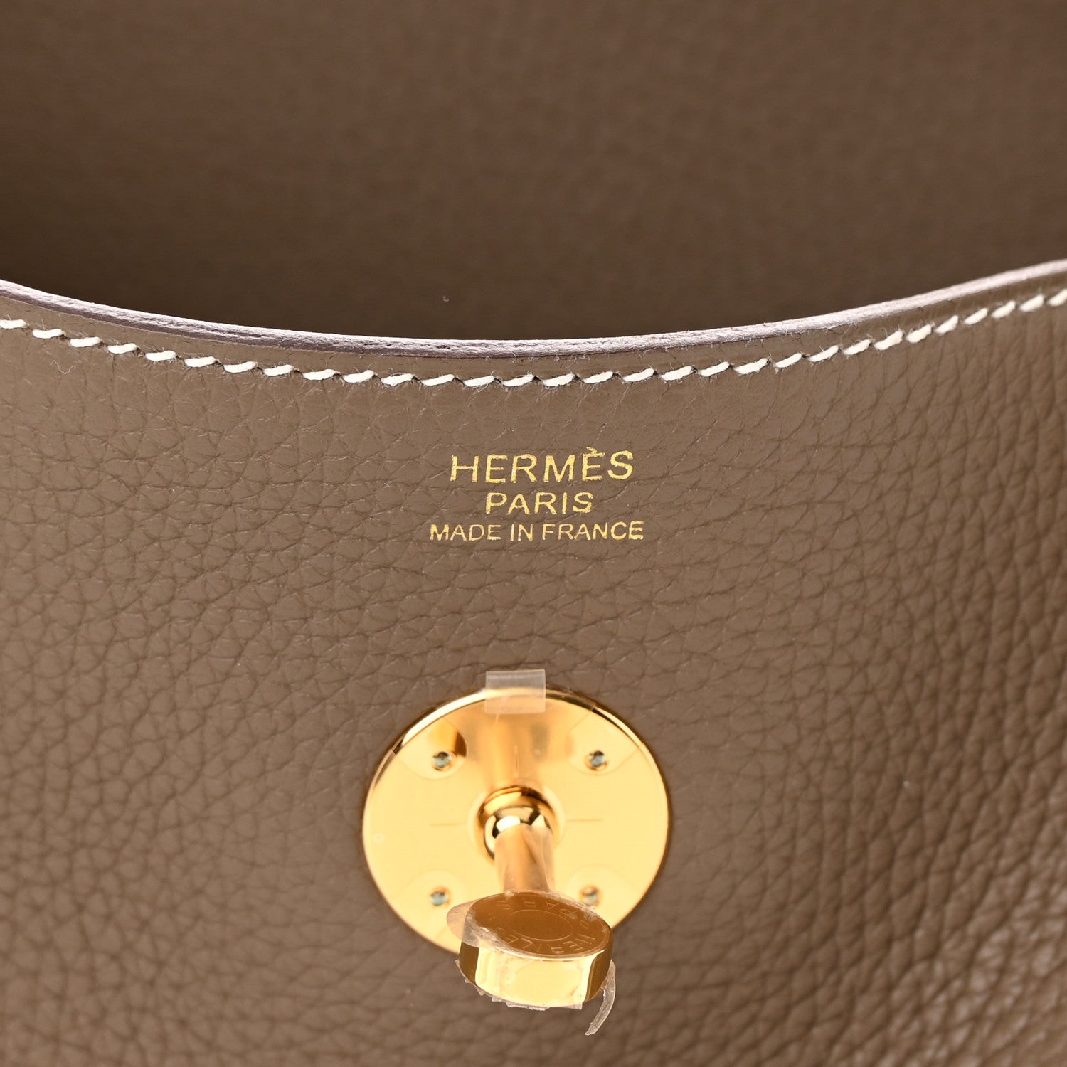 Hermes Taurillon Clemence Lindy 30 Etoupe 6 of 11
