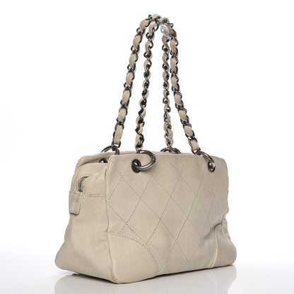 Chanel Distressed Caviar Outdoor Ligne Tote White 3 of 9
