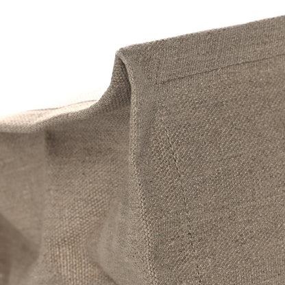 Saint Laurent Linen Calfskin Small Rive Gauche Tote Greggio Natural 9 of 12