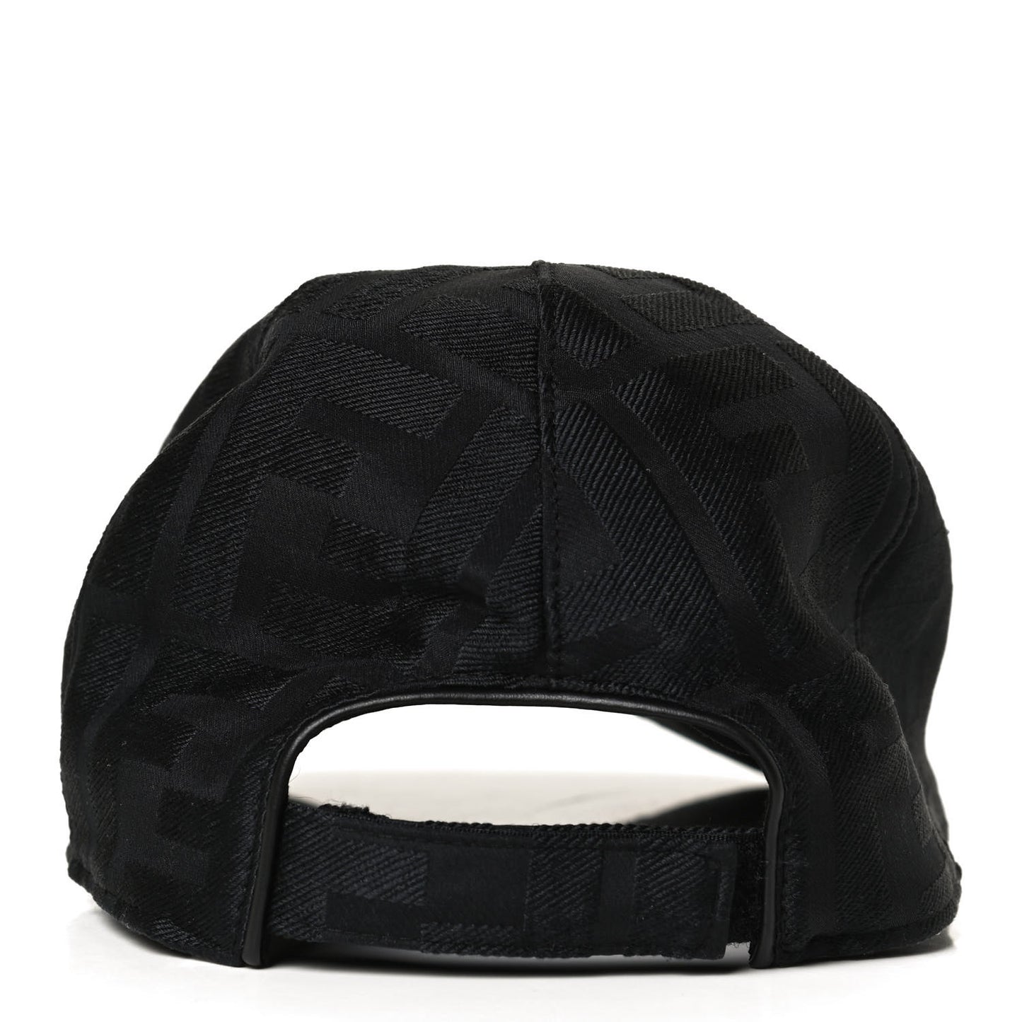 Silk Jacquard FF Baseball Hat Black
