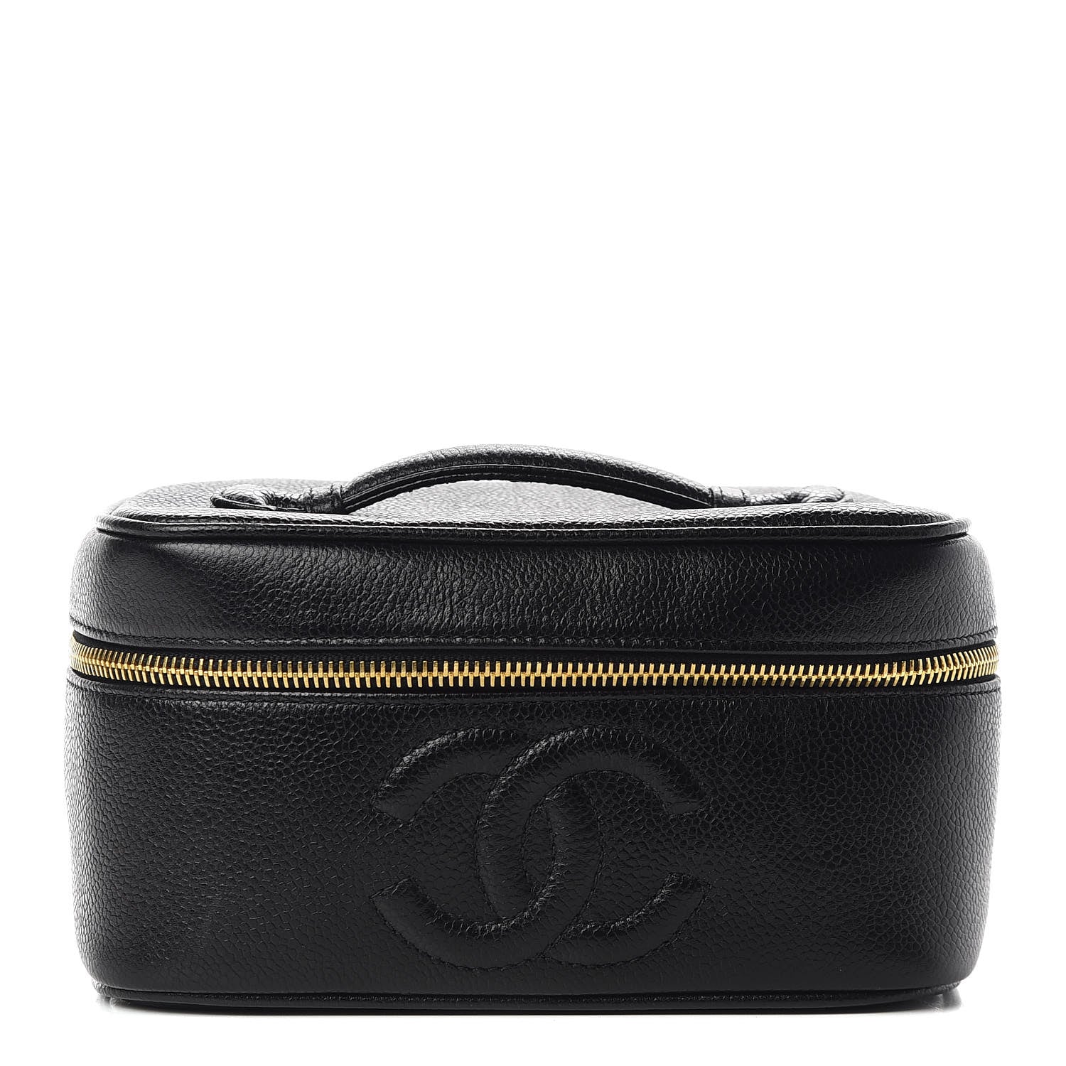 Chanel Caviar Vanity Cosmetic Case Black 2 of 17
