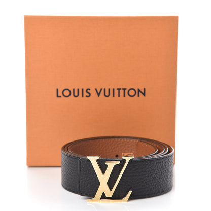 Louis Vuitton Taurillon Calfskin 40mm LV Initiales Reversible Belt 100 40 Black 7 of 7