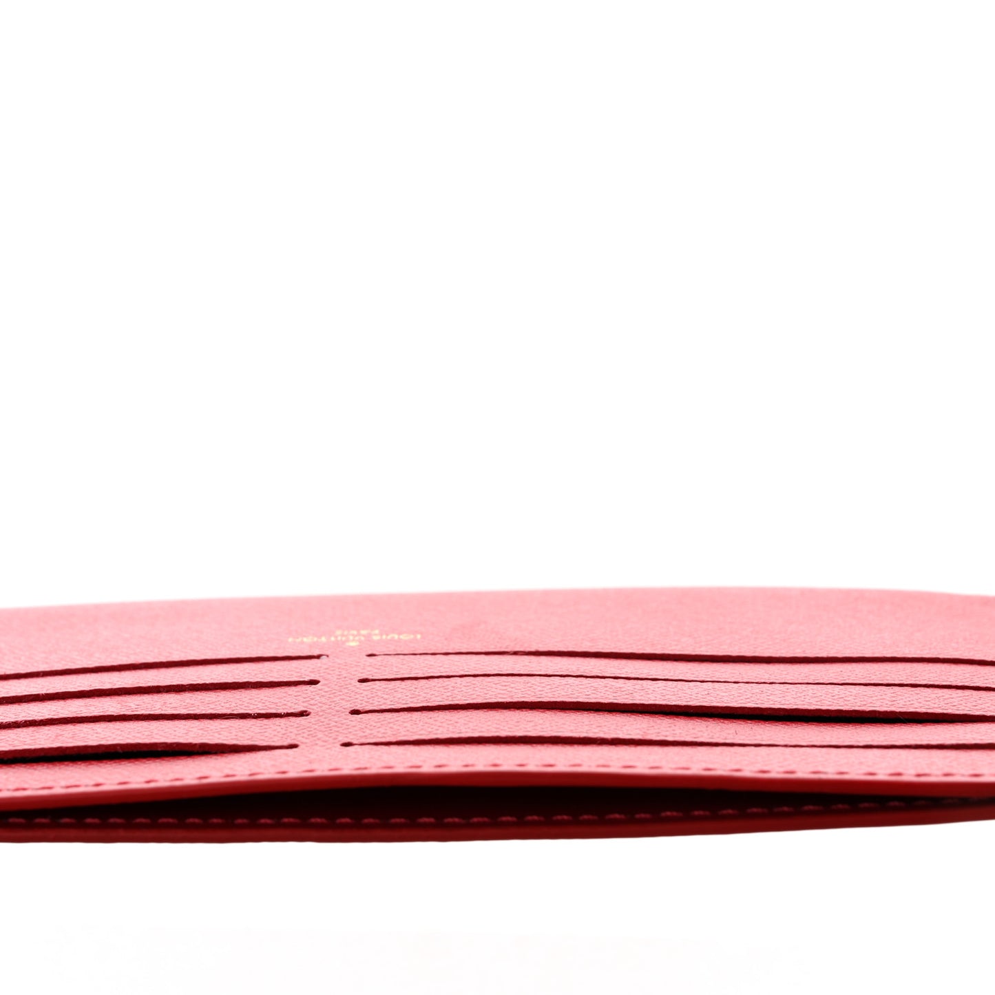 Calfskin Felicie Card Holder Insert Cherry