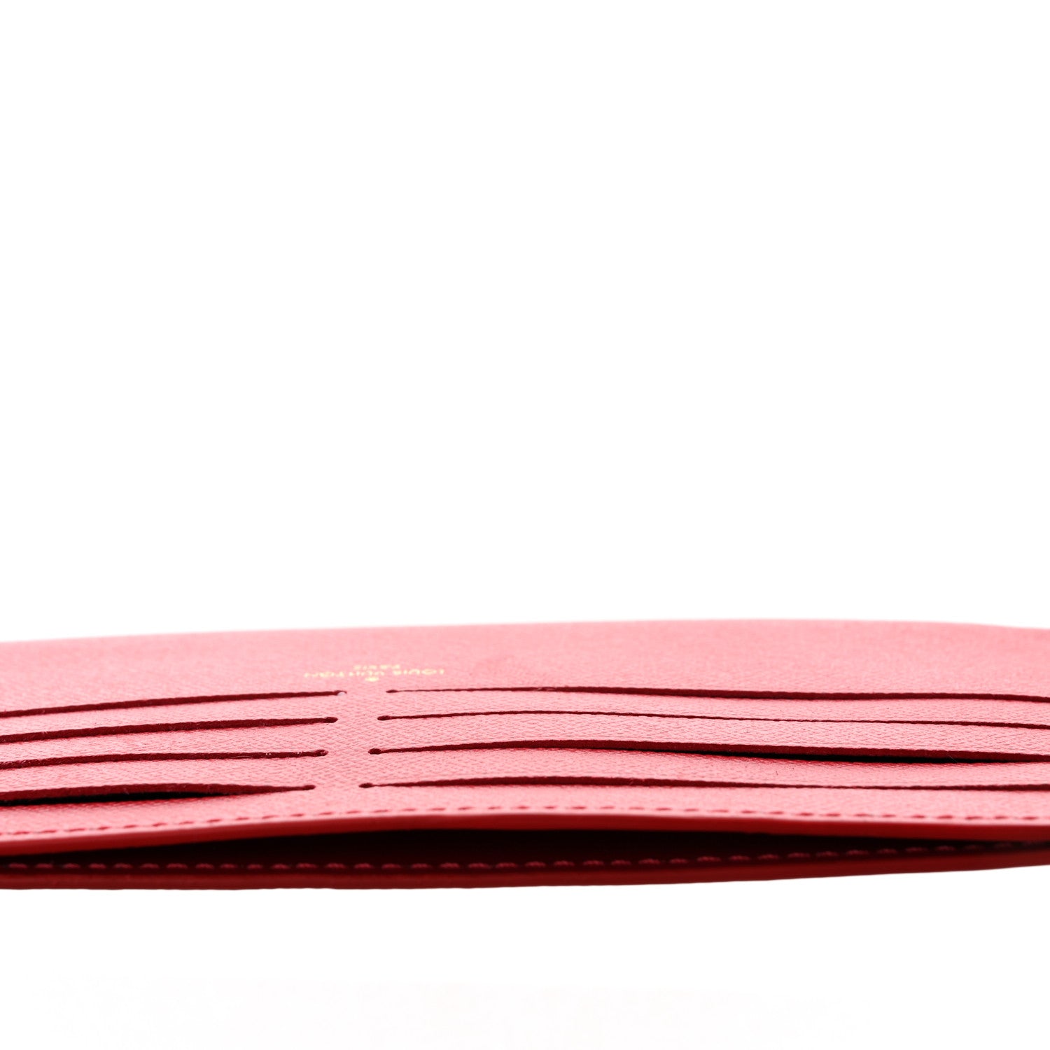 Louis Vuitton Calfskin Felicie Card Holder Insert Cherry 7 of 7