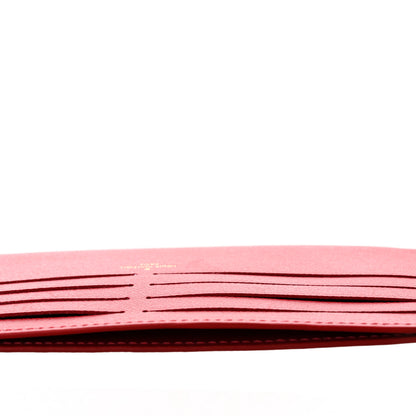 Louis Vuitton Calfskin Felicie Card Holder Insert Cherry 7 of 7