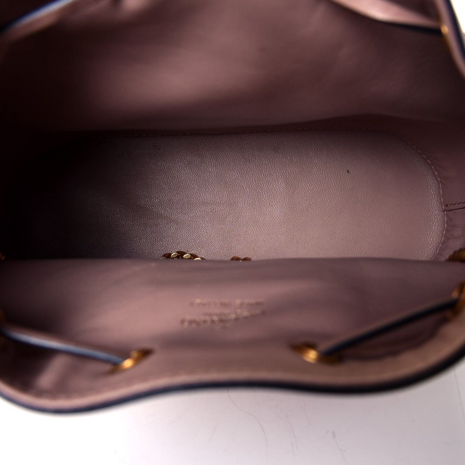 Valentino Garavani Nappa Mini VLogo Signature Chain Bucket Bag Rose Cannelle 4 of 5