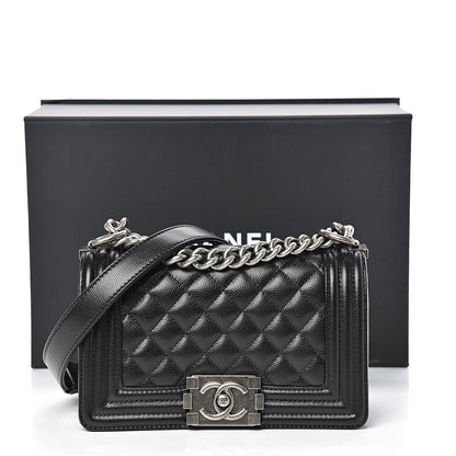 Chanel Caviar Quilted Small Boy Flap Black 11 of 11