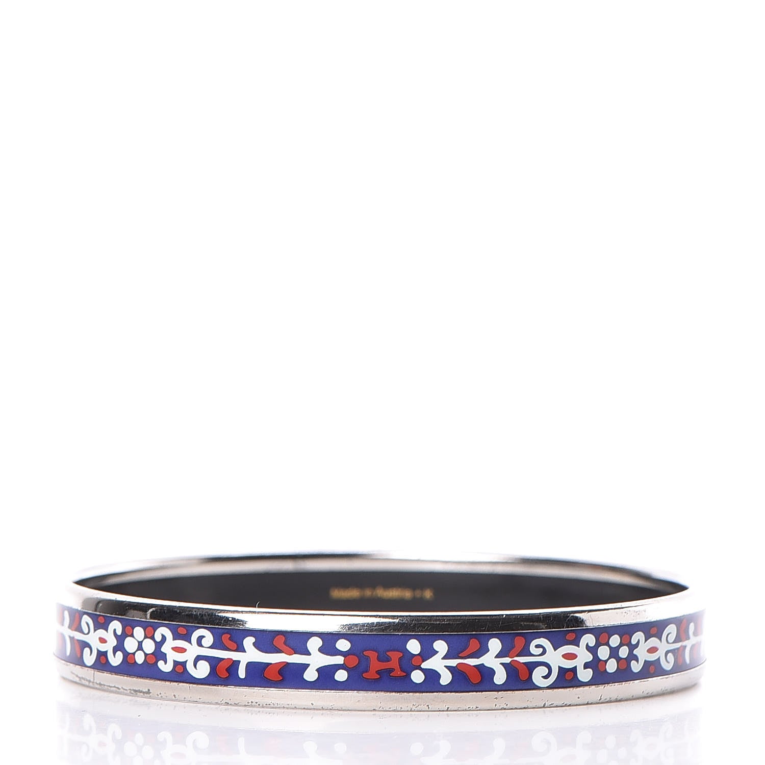 Hermes Enamel Printed Narrow Bracelet 65 3 of 6