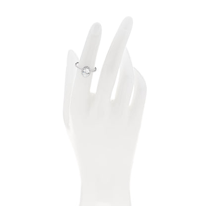 Harry Winston Platinum Diamond 1.02ct The One Oval Shaped Micropave Engagement Ring 50 5.25 2 of 7
