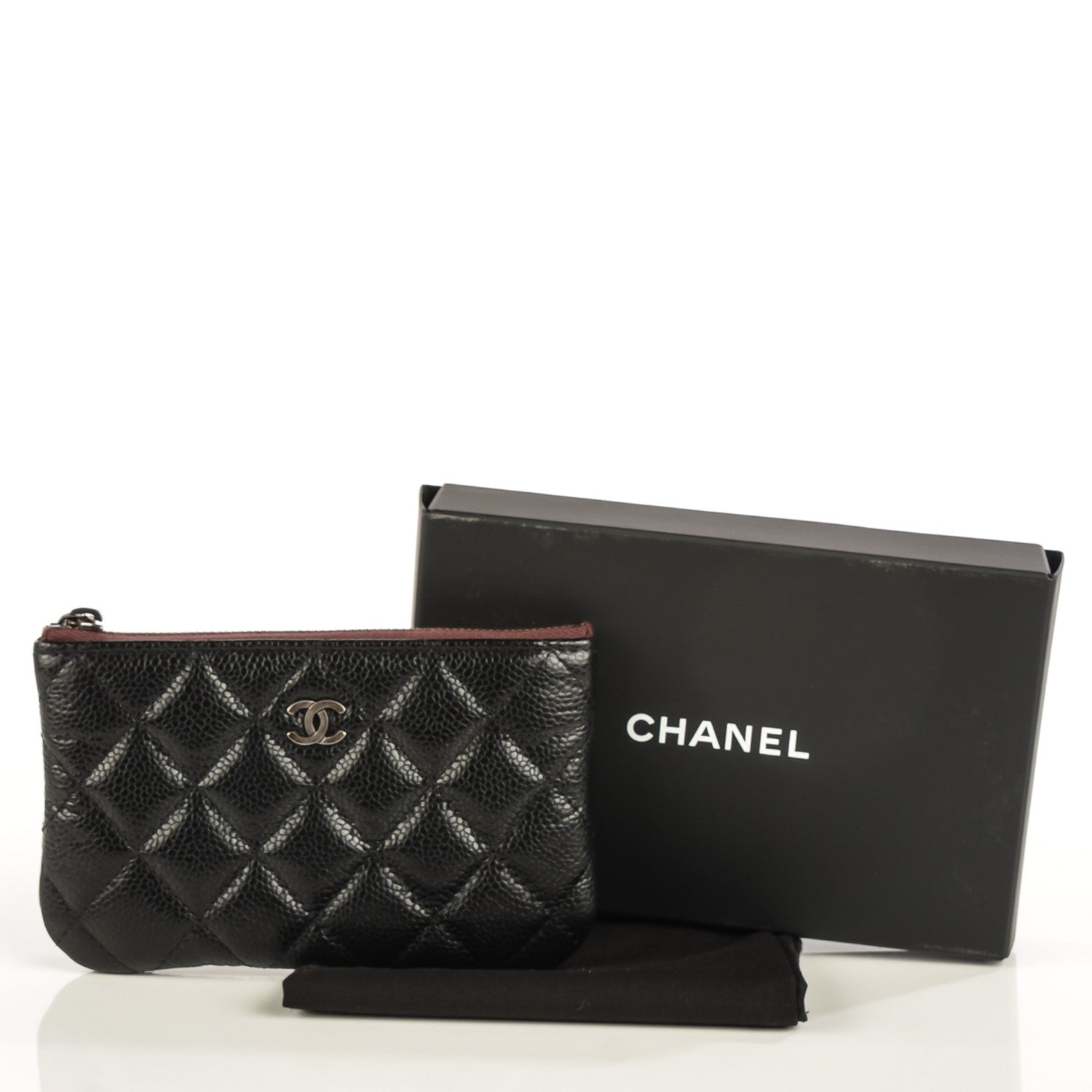 Chanel Caviar Quilted Coin Purse Case Black 5 of 8