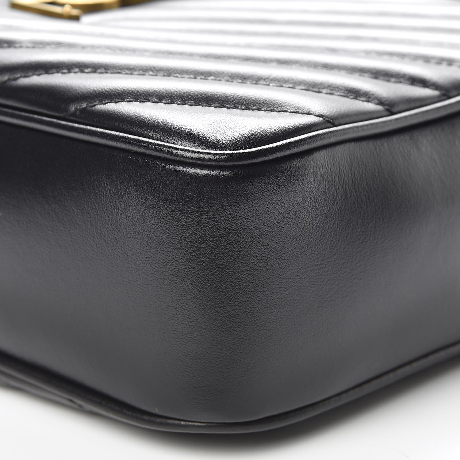 Saint Laurent Calfskin Matelasse Monogram Lou Camera Bag Black 7 of 10