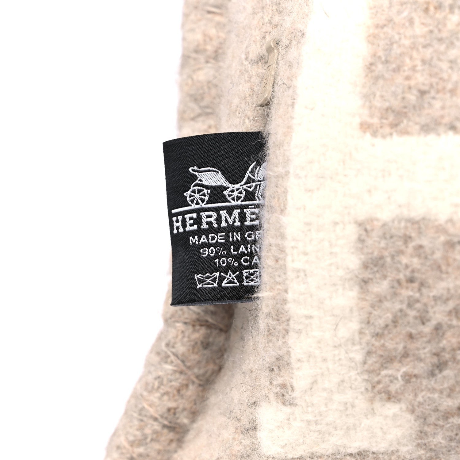 Hermes Wool Cashmere Avalon III Pillow PM Coco Camomille 3 of 3