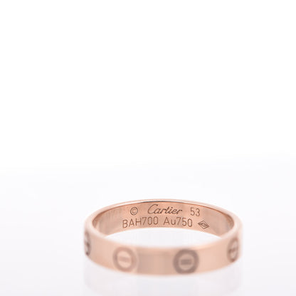 Cartier 18K Pink Gold 3.5mm LOVE Wedding Band Ring 53 6.25 4 of 5