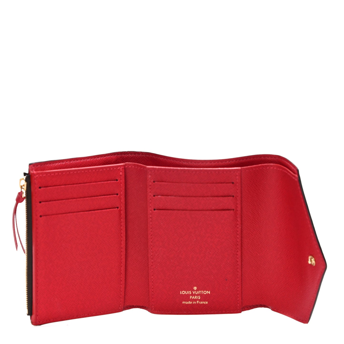 Damier Ebene Victorine Wallet Red