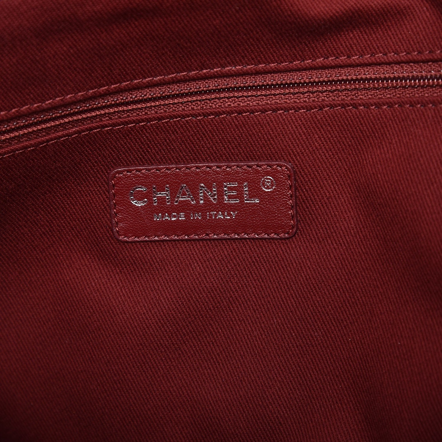 Chanel Canvas Large Deauville Tote Red 7 of 13