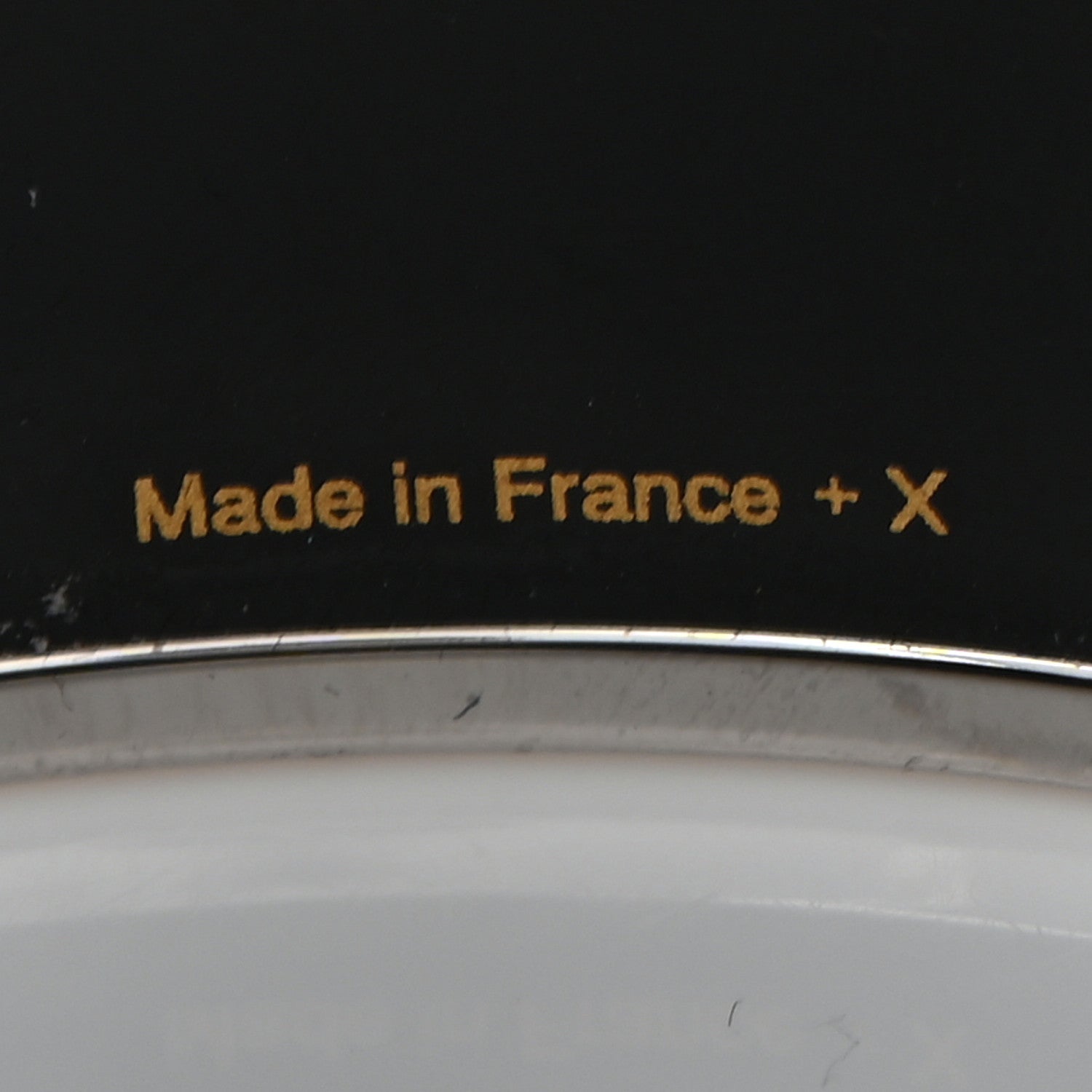 Hermes Enamel Printed Sellier Extra Wide Bracelet 65 Black 5 of 5