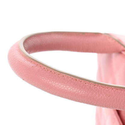 Chanel Caviar Quilted Small Bowler Pink 13 of 15