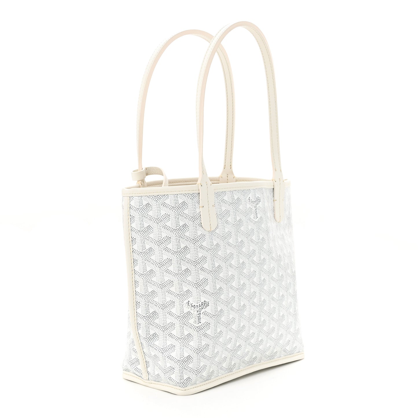 Goyardine Reversible Mini Anjou White