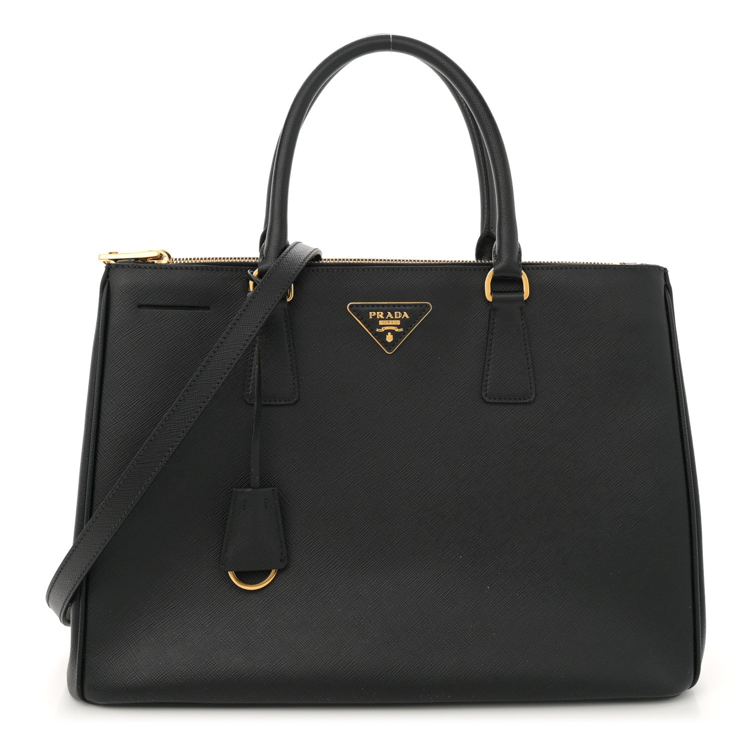 Prada Saffiano Lux Large Galleria Double Zip Tote Black 1 of 16