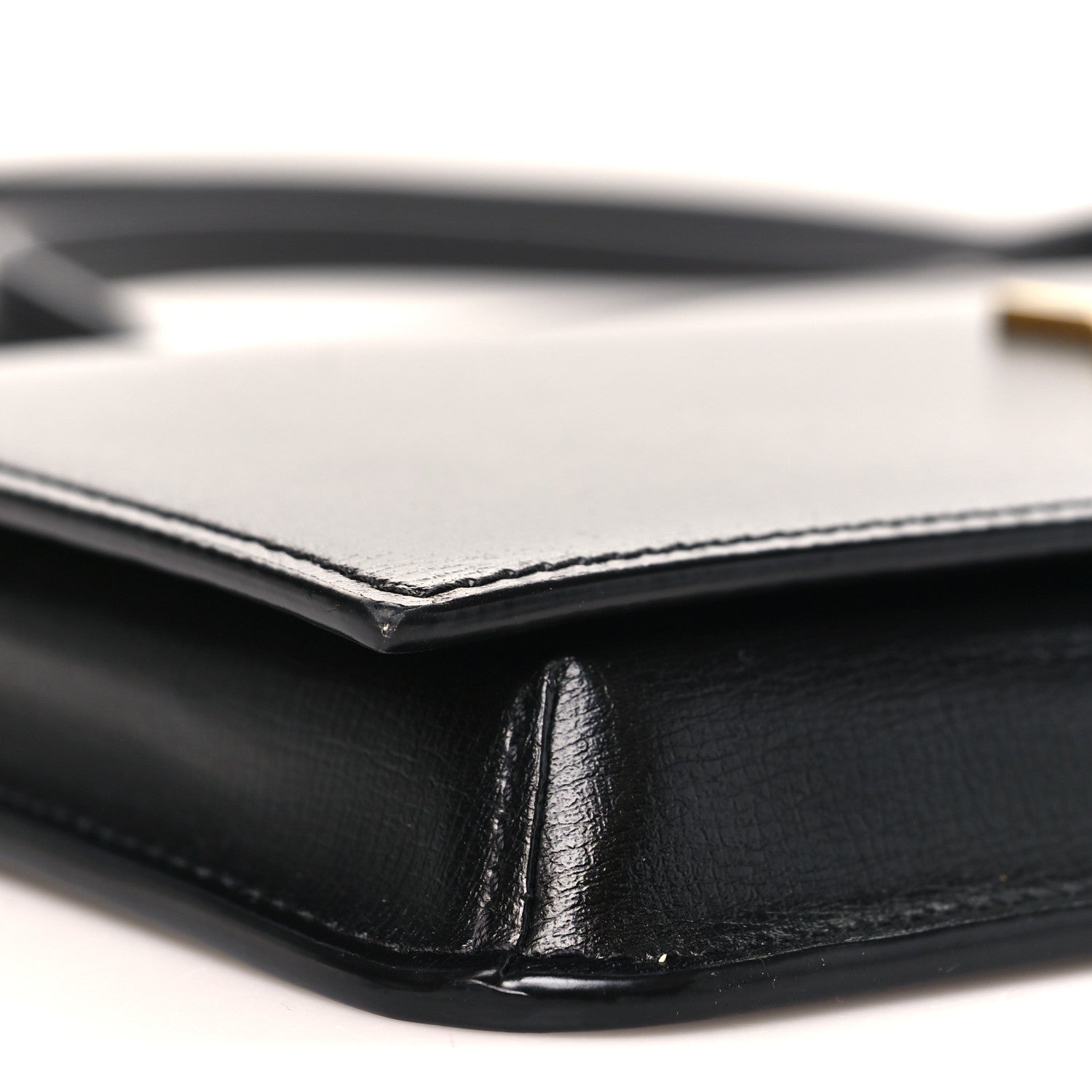 Saint Laurent Smooth Calfskin Monogram Phone Holder Crossbody Black 9 of 12