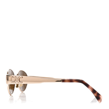 Celine Metal Triomphe 01 Sunglasses CL40235U Rose Gold Brown 3 of 7