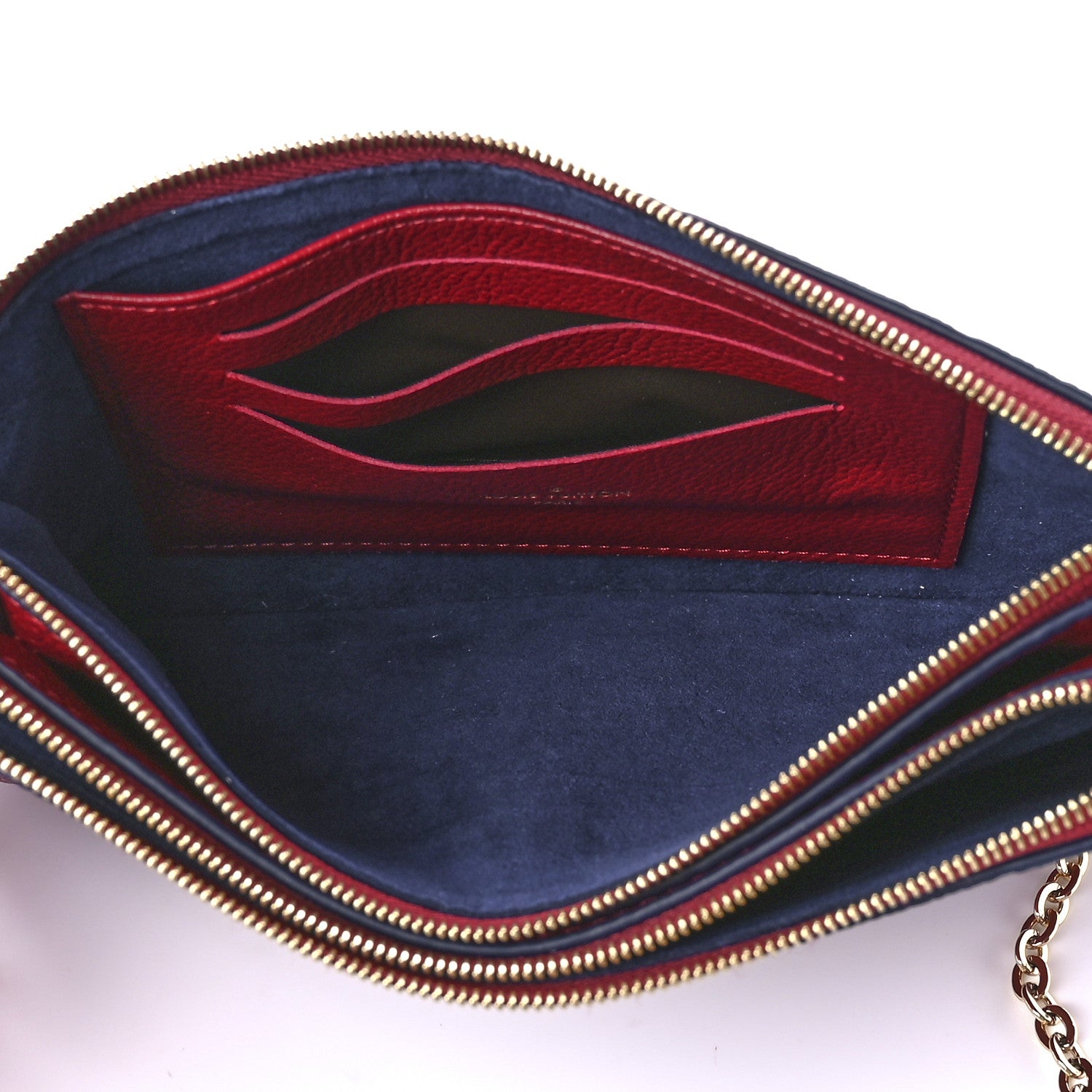Louis Vuitton Empreinte Double Zip Pochette Cherry Berry 5 of 8