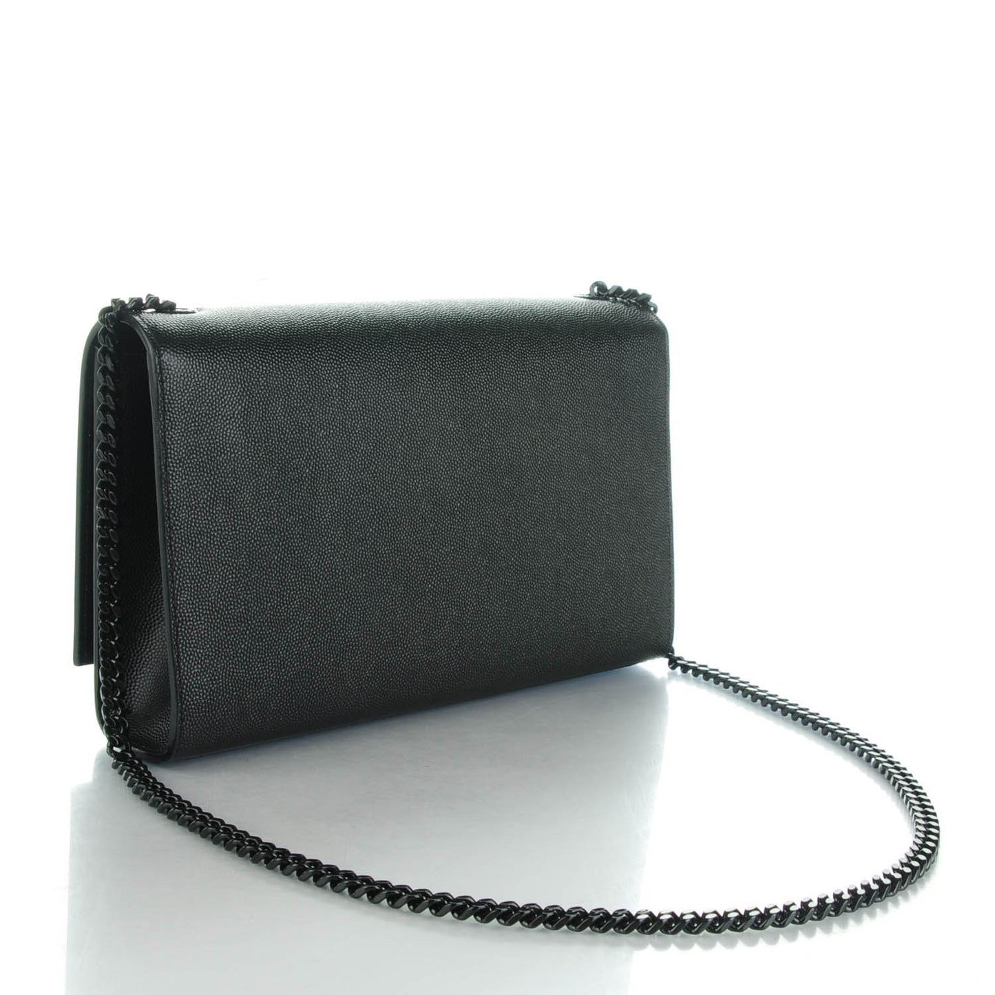 Grain De Poudre Medium Classic Monogram Satchel Black