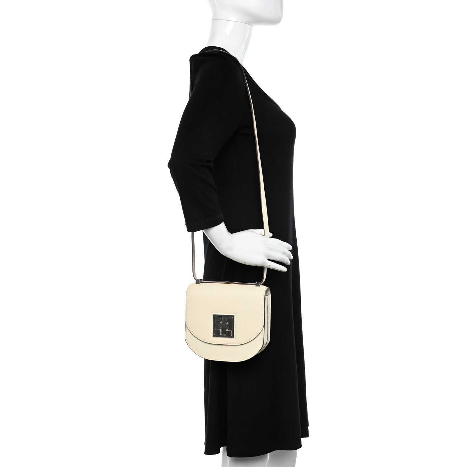 Hermes Epsom Mosaique Au 24-17 Craie 2 of 17