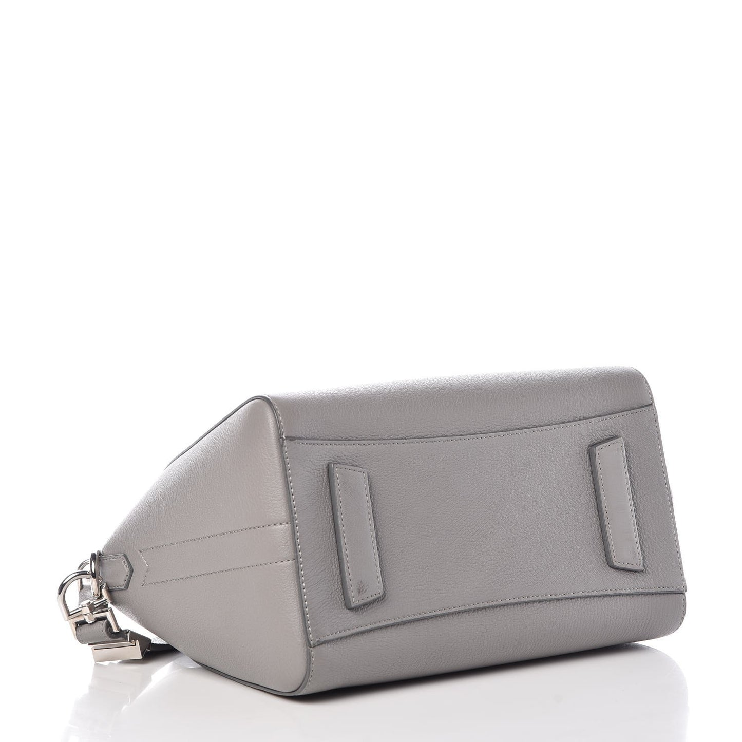Sugar Goatskin Small Antigona Pearl Grey