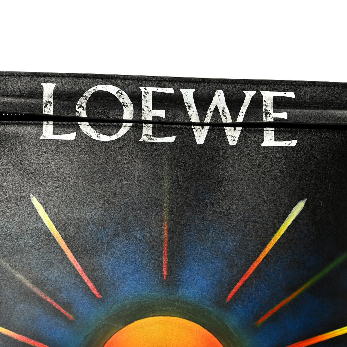 Calfskin Sol Negro T Pouch Bag Black