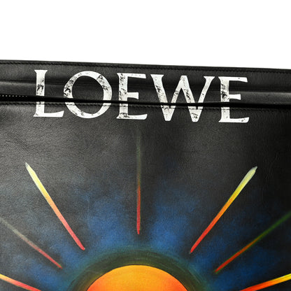 Loewe Calfskin Sol Negro T Pouch Bag Black 8 of 9