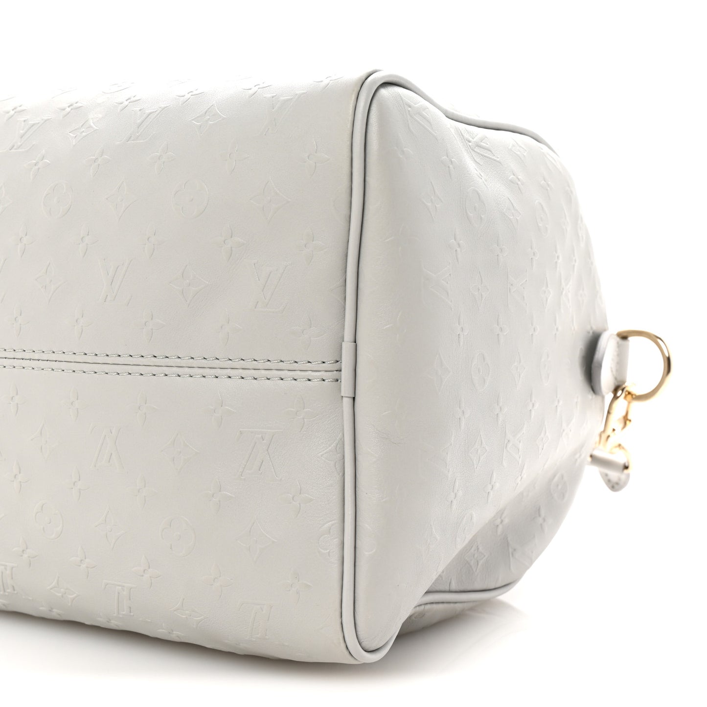 Calfskin Minigram Speedy Soft 30 Cloud Gray