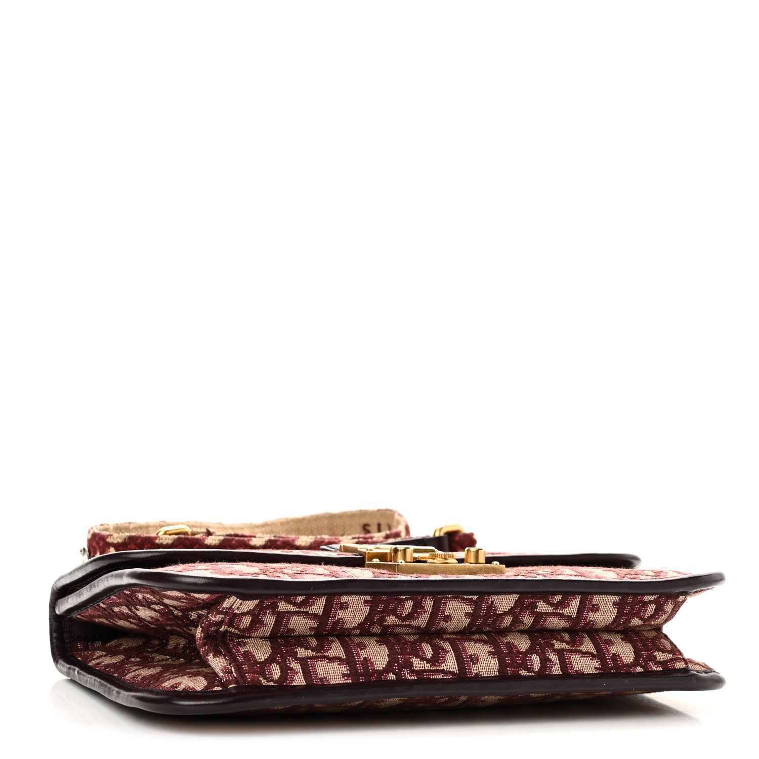 Christian Dior Oblique Dioraddict Flap Bag Burgundy 3 of 9