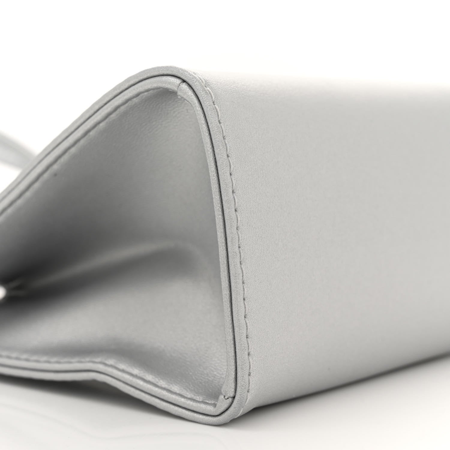 Telfar Metallic Vegan Leather Small Shopping Bag Silver 8 of 11