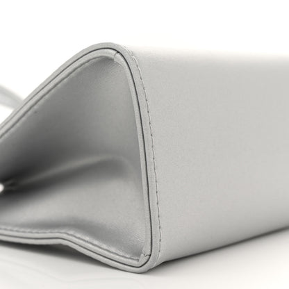 Telfar Metallic Vegan Leather Small Shopping Bag Silver 8 of 11