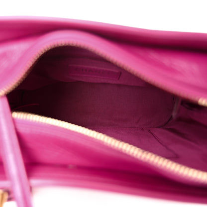 Chanel Aged Calfskin Quilted Small Gabrielle Hobo Fuchsia 5 of 10