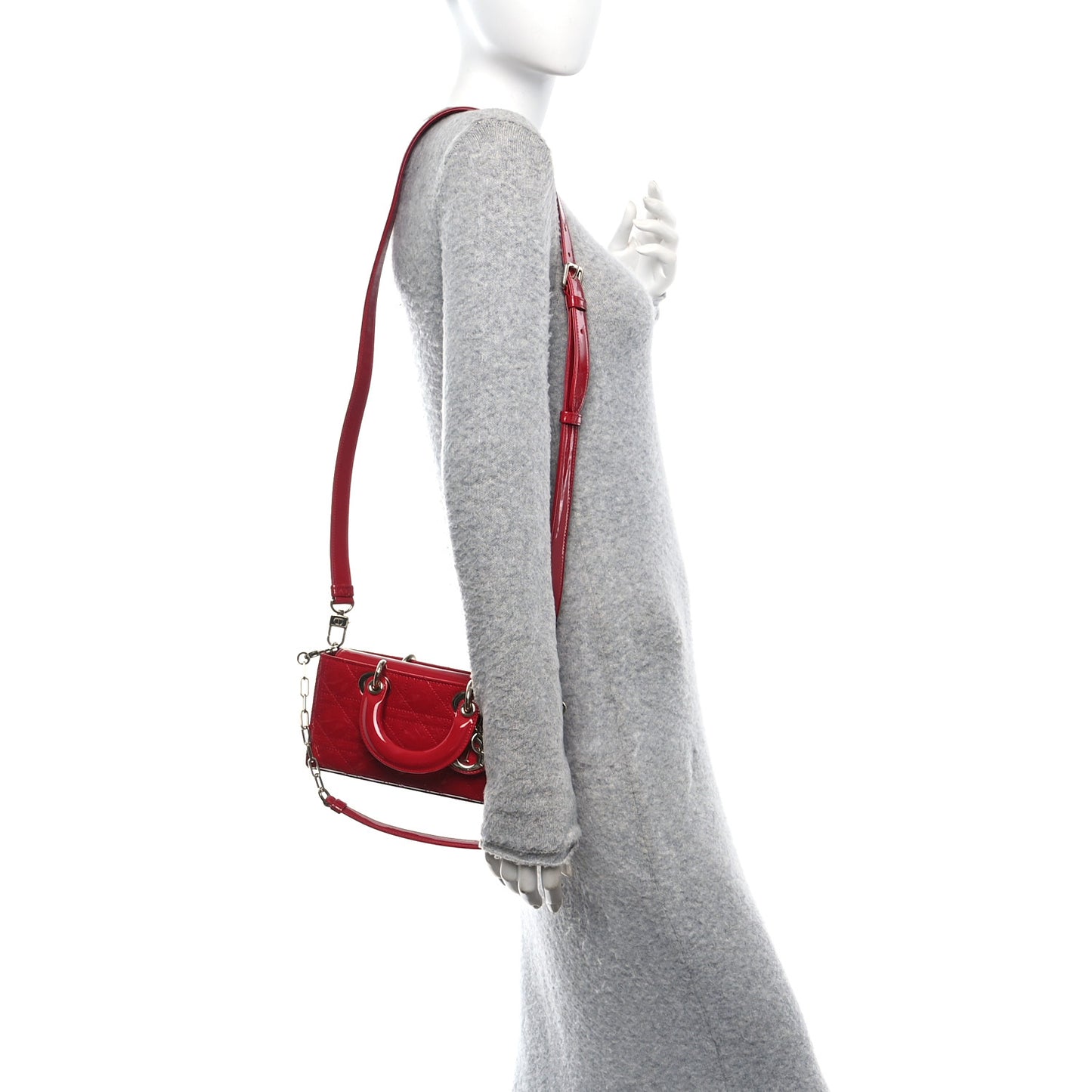 Patent Cannage Small Lady D-Joy Mexican Red