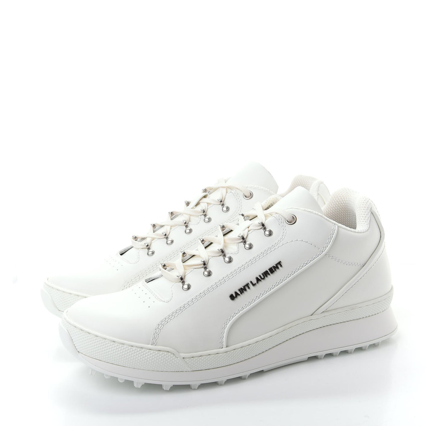 Calfskin Jump Low Top Sneakers 42 Optic White